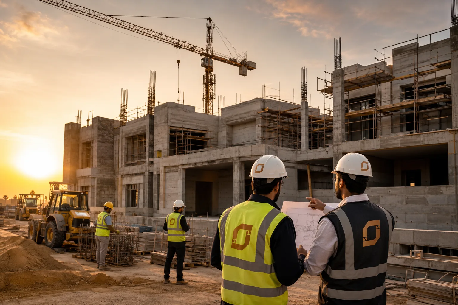 أعمال البناء والإنشاءات لدى شركة تعاود